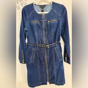 INC International Concepts Dark Blue Denim Jacket